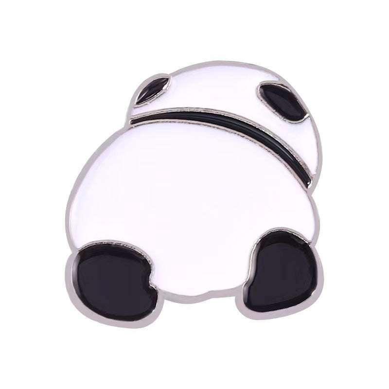 Cute pandas pins 4 different designs l enamel cute pin set pins laple pin hard enamel pin Christmas gifts