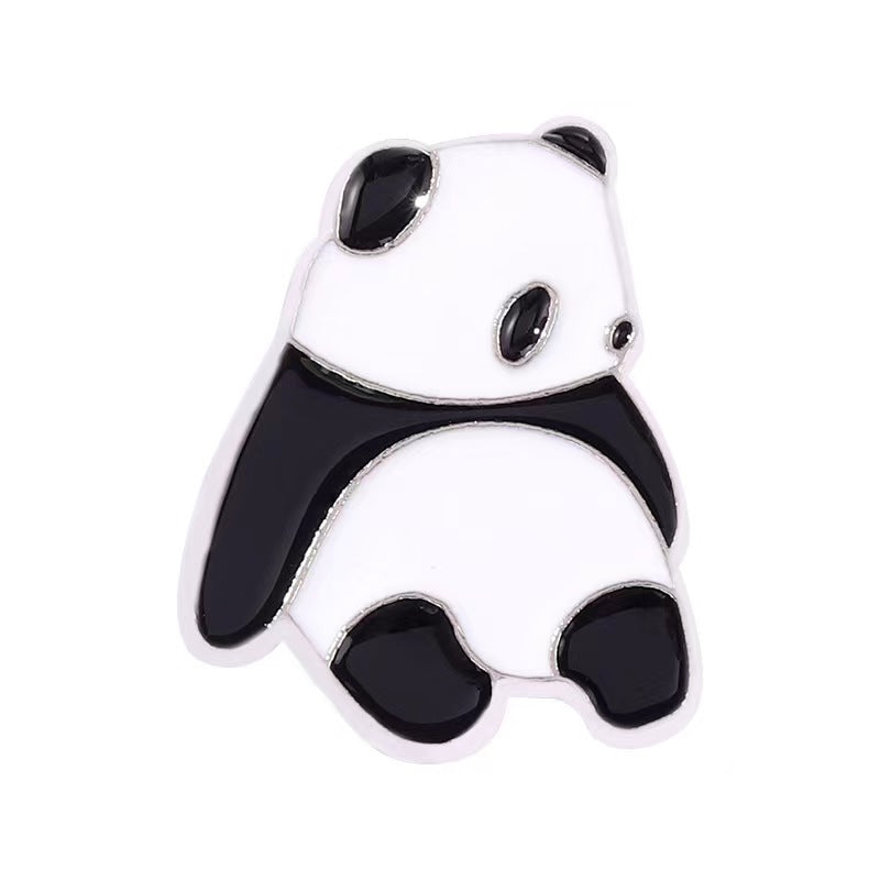 Cute pandas pins 4 different designs l enamel cute pin set pins laple pin hard enamel pin Christmas gifts