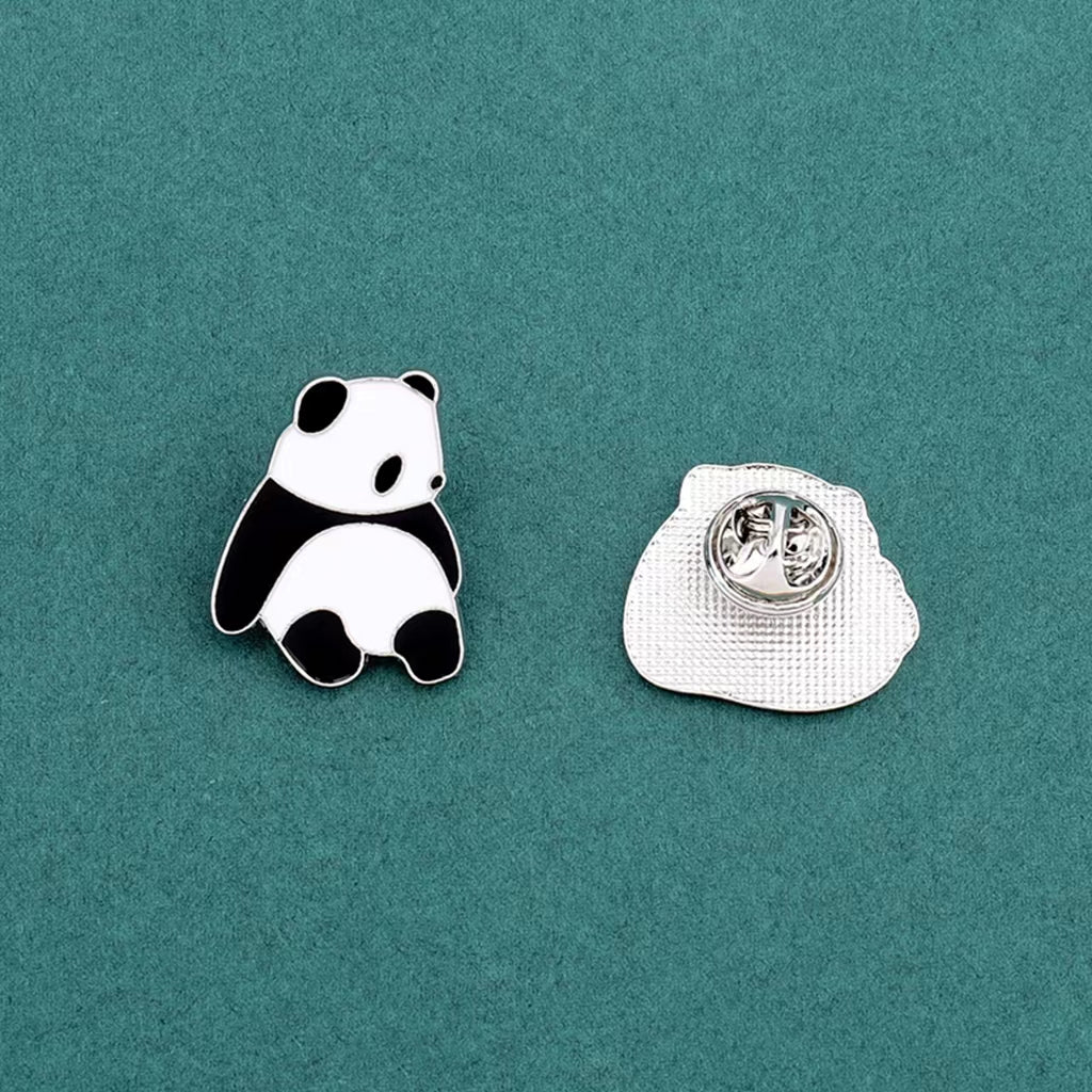 Cute pandas pins 4 different designs l enamel cute pin set pins laple pin hard enamel pin Christmas gifts