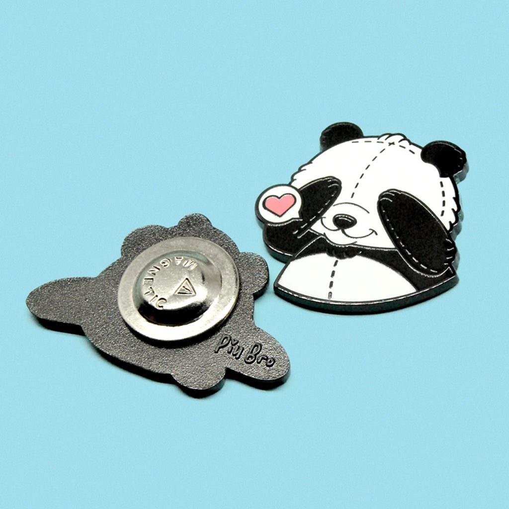 The Perfect Match Panda Enamel Pin Set-Lovers Pin Set- Mum and Daddy Pin- Twins' Pin Set, Panda Lable Pin Set- Best Friends Gift Pin Set