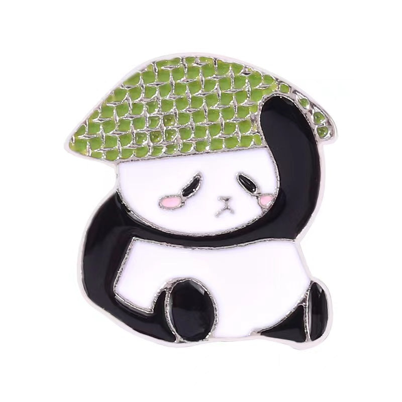 Cute pandas pins 4 different designs l enamel cute pin set pins laple pin hard enamel pin Christmas gifts